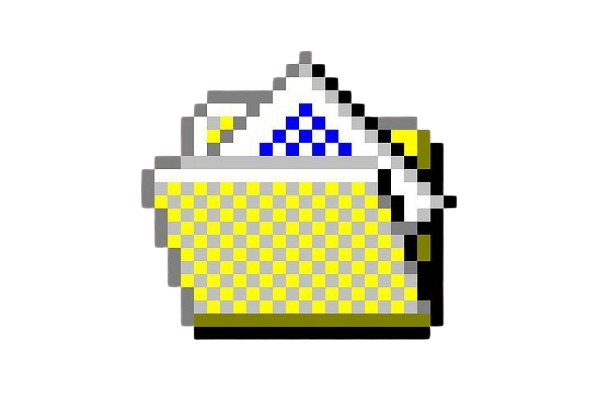 Pixelated folder icon